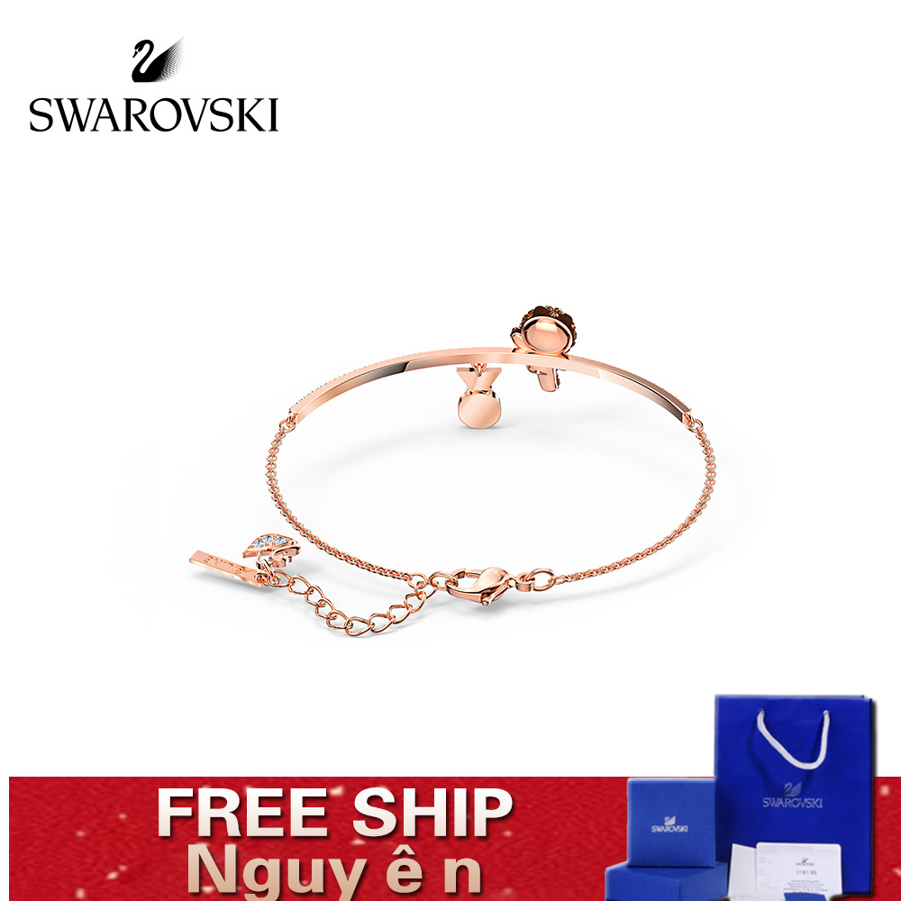 FREE SHIP VòngTay Nữ SwarovskiLine Friends Gấu nâu sôi nổi Dễ thương và Vui tươi Bracelet Crystal FASHION cá tính Trang sức trang sức đeo THỜI TRANG