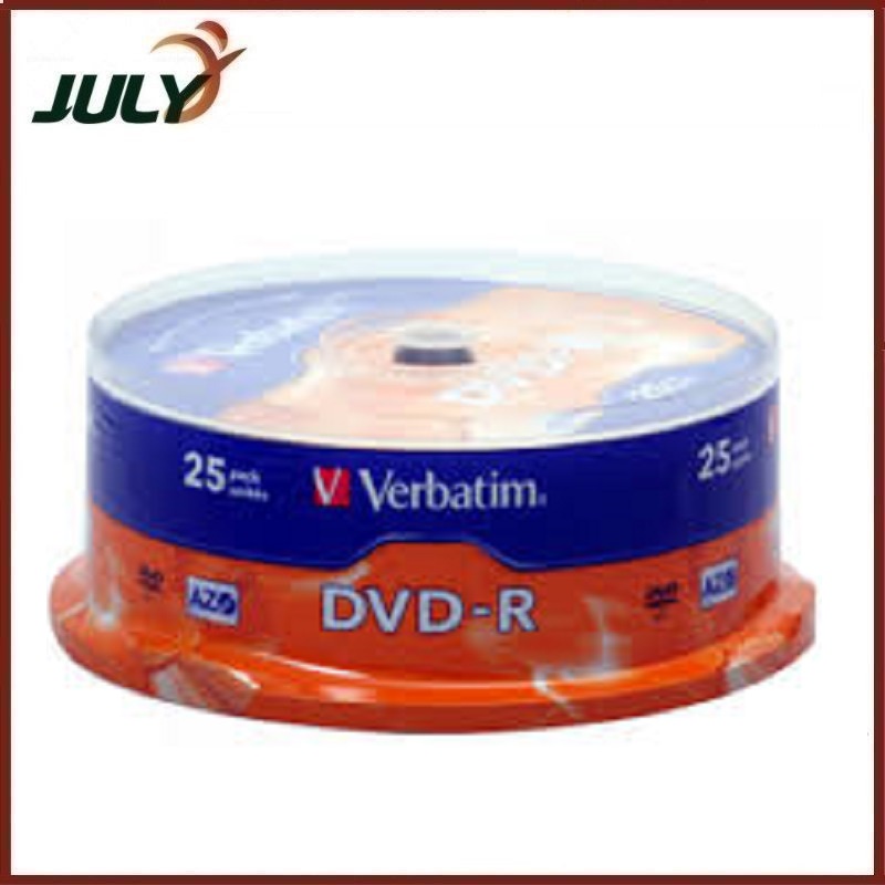 Đĩa dvd trắng Đĩa trắng DVD Verbatim bánh xe 1 lốc 25 cái