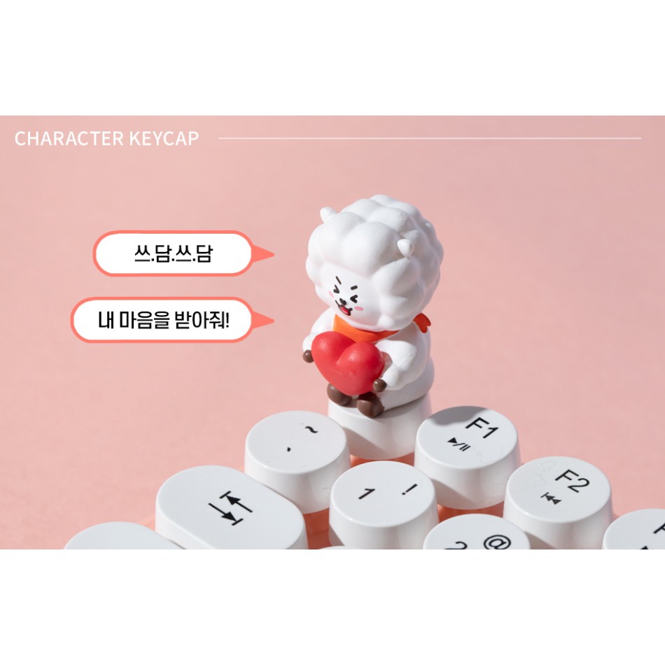 Bàn phím không dây thiết kế xinh xắn hình dáng retro BTS BT21