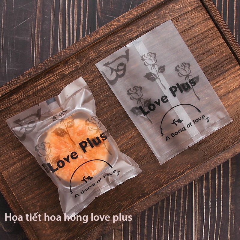 100 Túi Đựng Bánh Kẹo, Bao BÌ Đựng Trà, Bánh Kẹo Họa Tiết Loveplus - VUA BAO BÌ