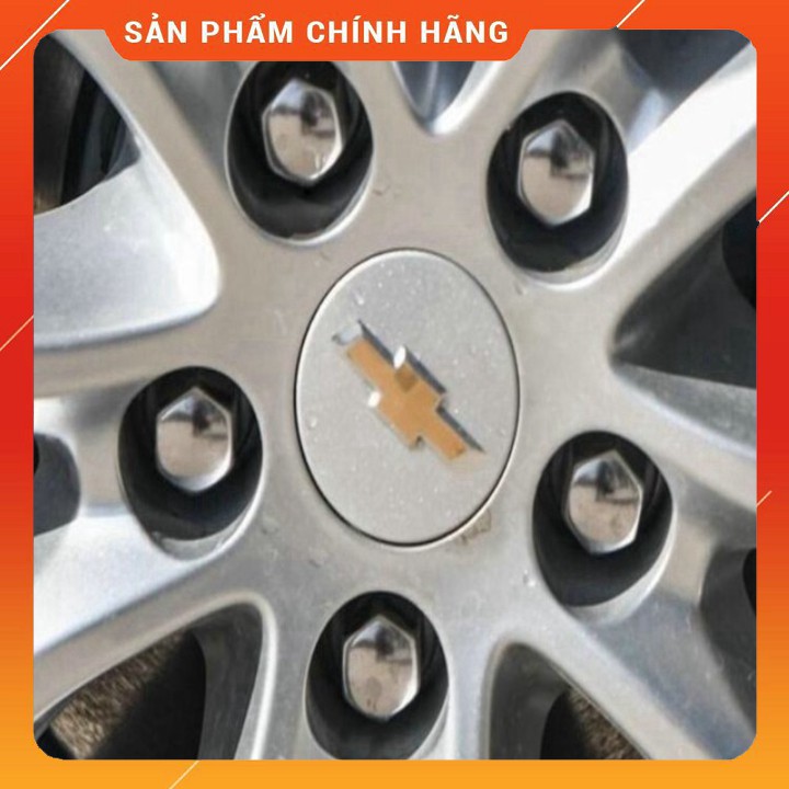 Logo chụp mâm, ốp lazang bánh xe ô tô Chevrolet CRZ53 đường kính 53mm SM