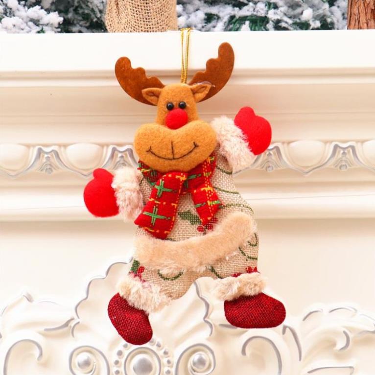 Ông Già Noel Nhồi Bông Trang Trí Cây Thông Giáng Sinh
