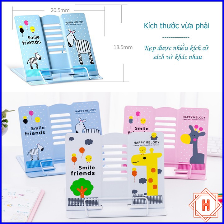 Giá Kẹp Đỡ Sách Để Bàn Chống Cận Thị thông Minh Cho Bé