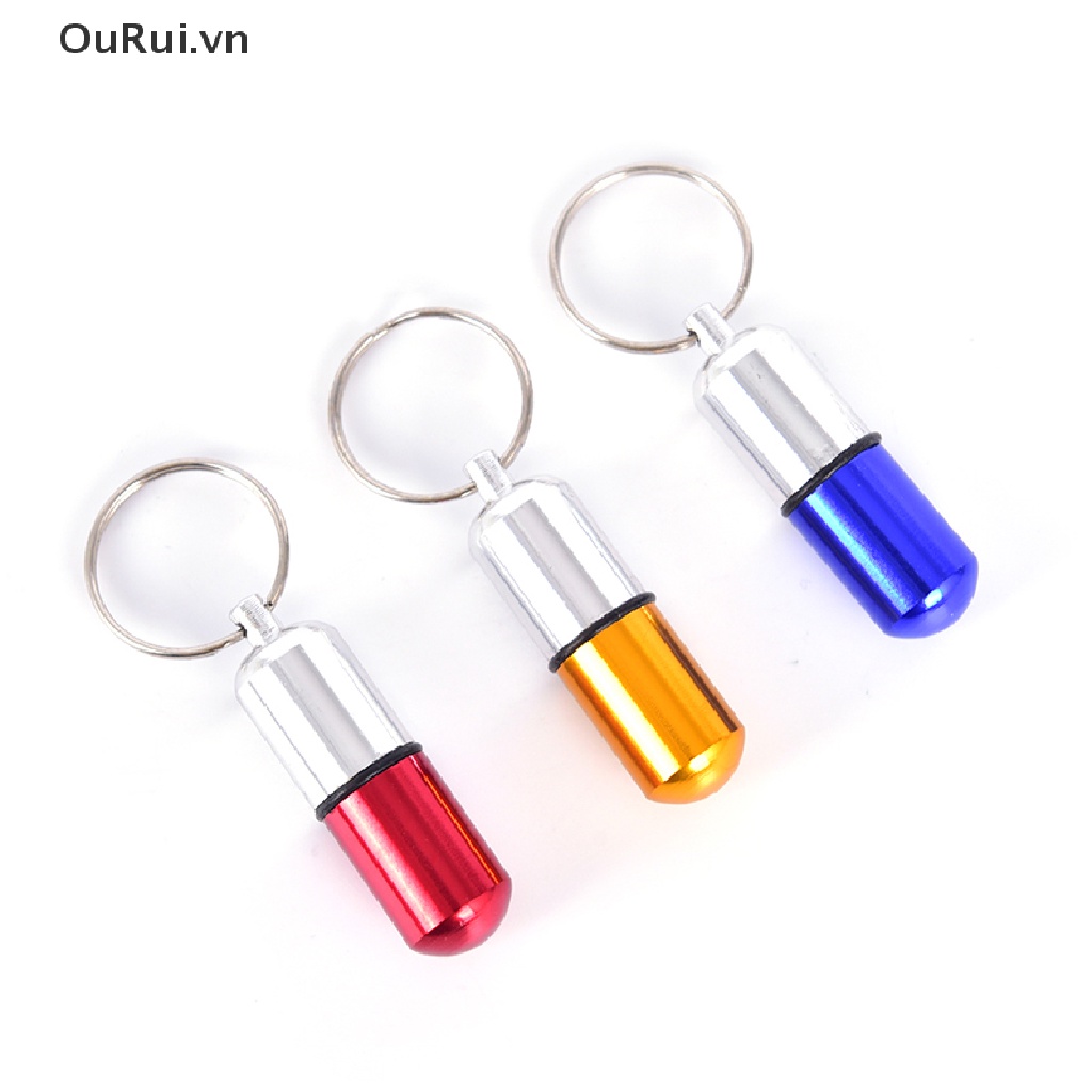 Hộp Đựng Thuốc mini Bằng Kim Loại Chống Thấm Nước Kèm Chìa