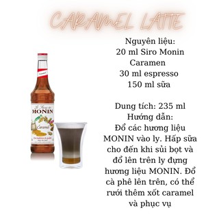 🌰 Siro / Syrup MONIN Caramel 700ml - SP000183