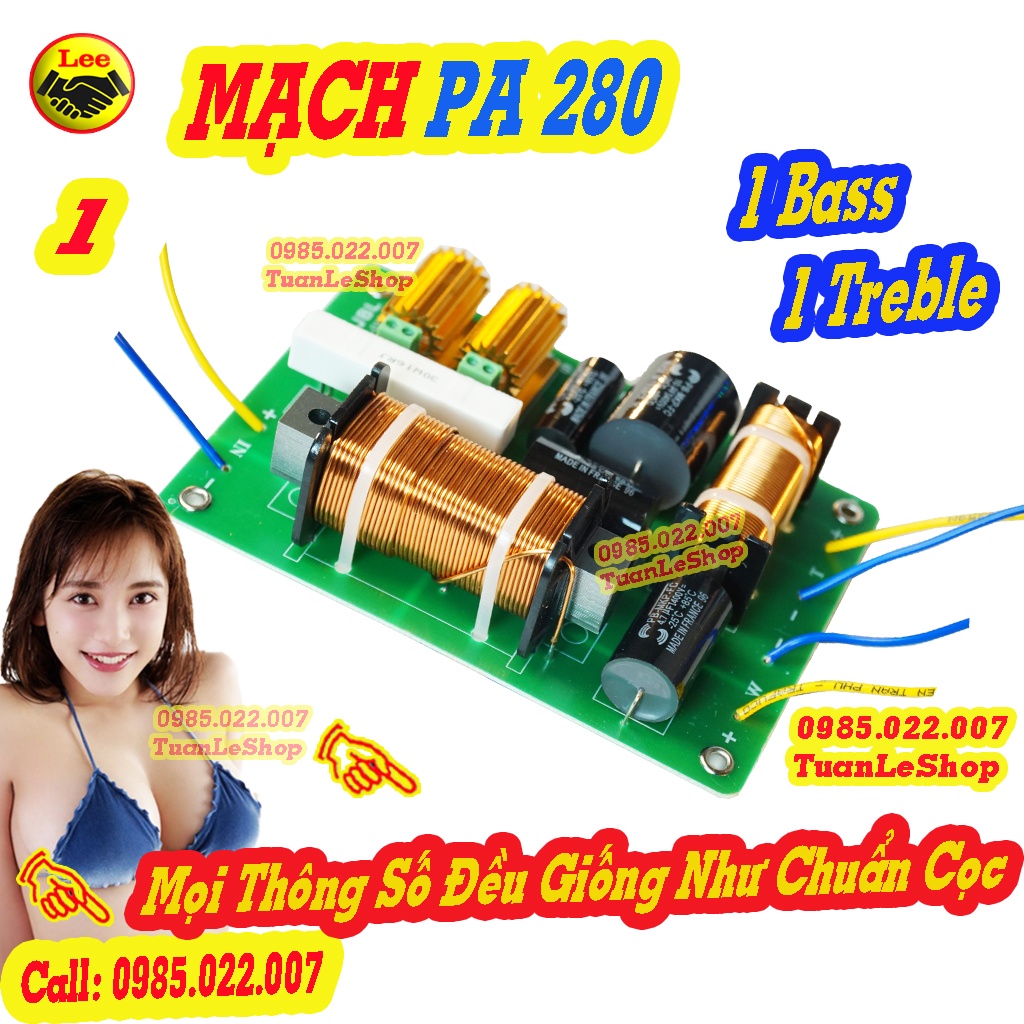 02 MẠCH PHÂN TẦN 2 LOA PA 280 HÀN DÂY - GIÁ 2 MẠCH LOA JB280 CAO CẤP