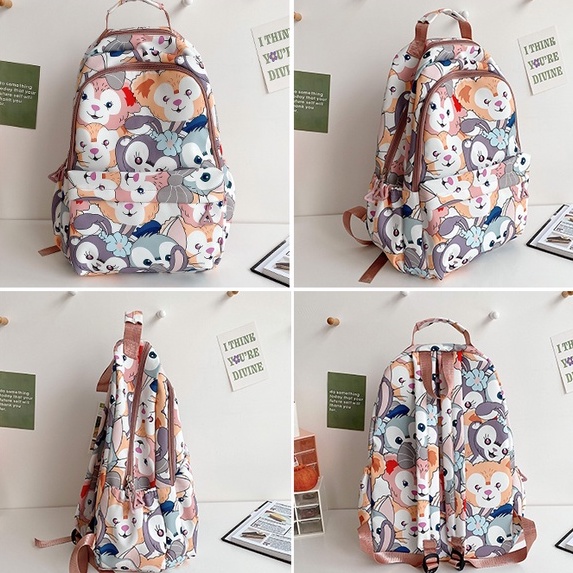 Ba Lô Đi Học/Du Lịch In Họa Tiết Hoạt Hình Phong Cách Nhật Hàn Thời Trang Cho Nữ