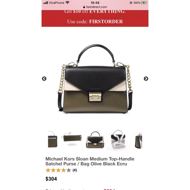 💚 👜  Túi cầm tay, đeo chéo phom vừa phối 3 màu hiệu Micheal kors độ mới khá cao