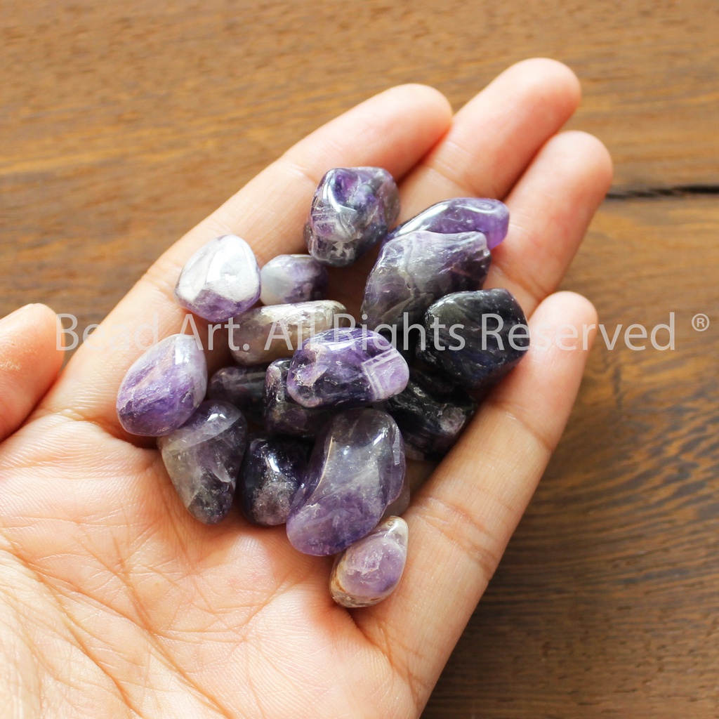 Đá Vụn Mài Nhẵn, Đá Phong Thuỷ, Đá Thanh Tẩy, Tarrot, Trang Trí Nhà S50  - Bead Art