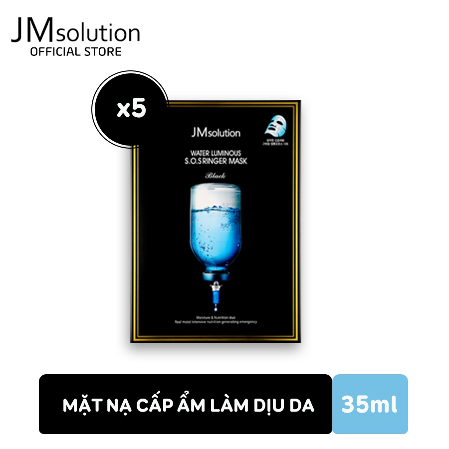 Combo 5 Mặt Nạ JMsolution Water Luminous S.O.S Ringer Mask Cấp Ẩm Và Dưỡng Sáng Cho Da 35ml x5