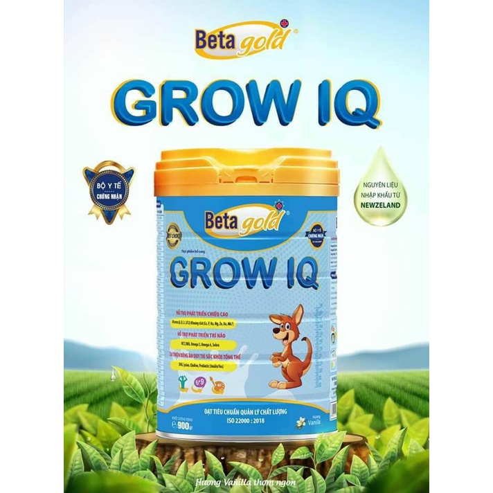 (CHÍNH HÃNG) SỮA BETAGOLD GROW IQ 900G PHÁT TRIỂN CHIỀU CAO VÀ TRÍ NÃO CHO TRẺ