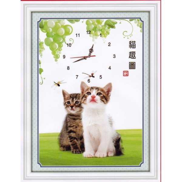 Tranh Thêu Chữ Thập Đồng Hồ Thân Thương A940 (Khách tự thêu) kt:36x48cm