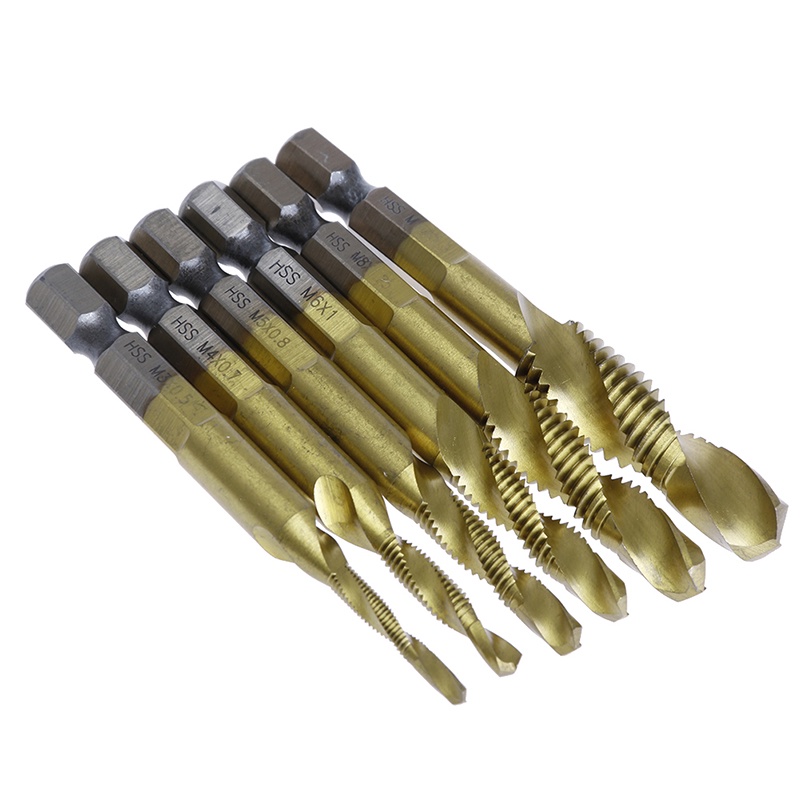 Bộ 6 Mũi Khoan HSS4241 M3-M10 Chất Lượng Cao