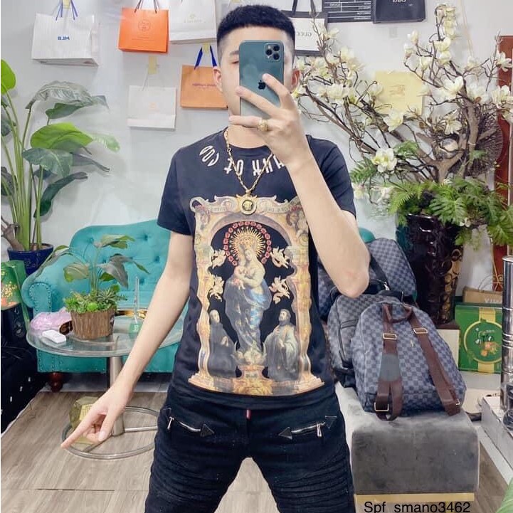 Áo Thun Nam Nữ Cổ Tròn In Hình Đức Mẹ 3D Chất Liệu Thun Cotton Thoáng Mát - MÃ AC99