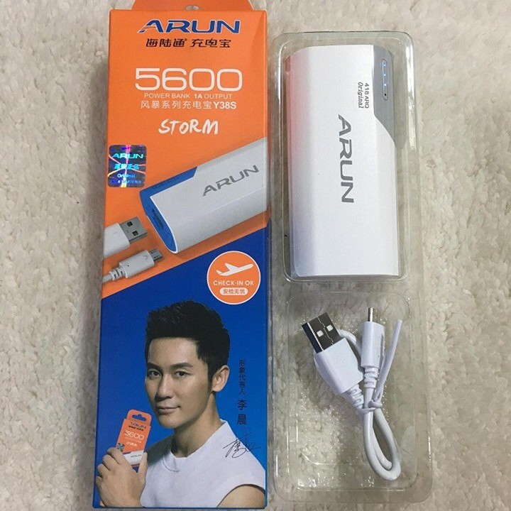 Sạc dự phòng 5600mAh 1 cổng USB sạc nhanh - Y38S