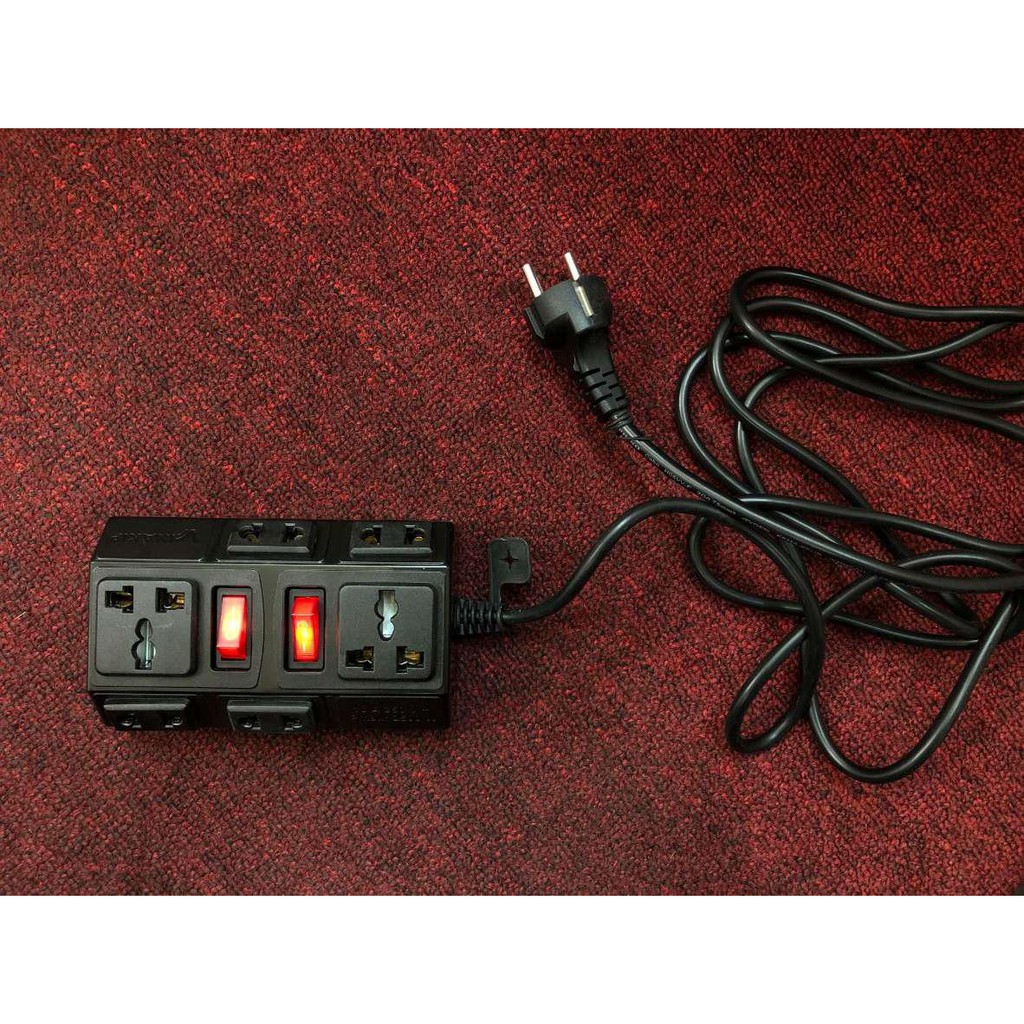 Ổ cắm vinakip 6 ngả đa năng liền dây 3m - OC 56 và 5m - OC 57