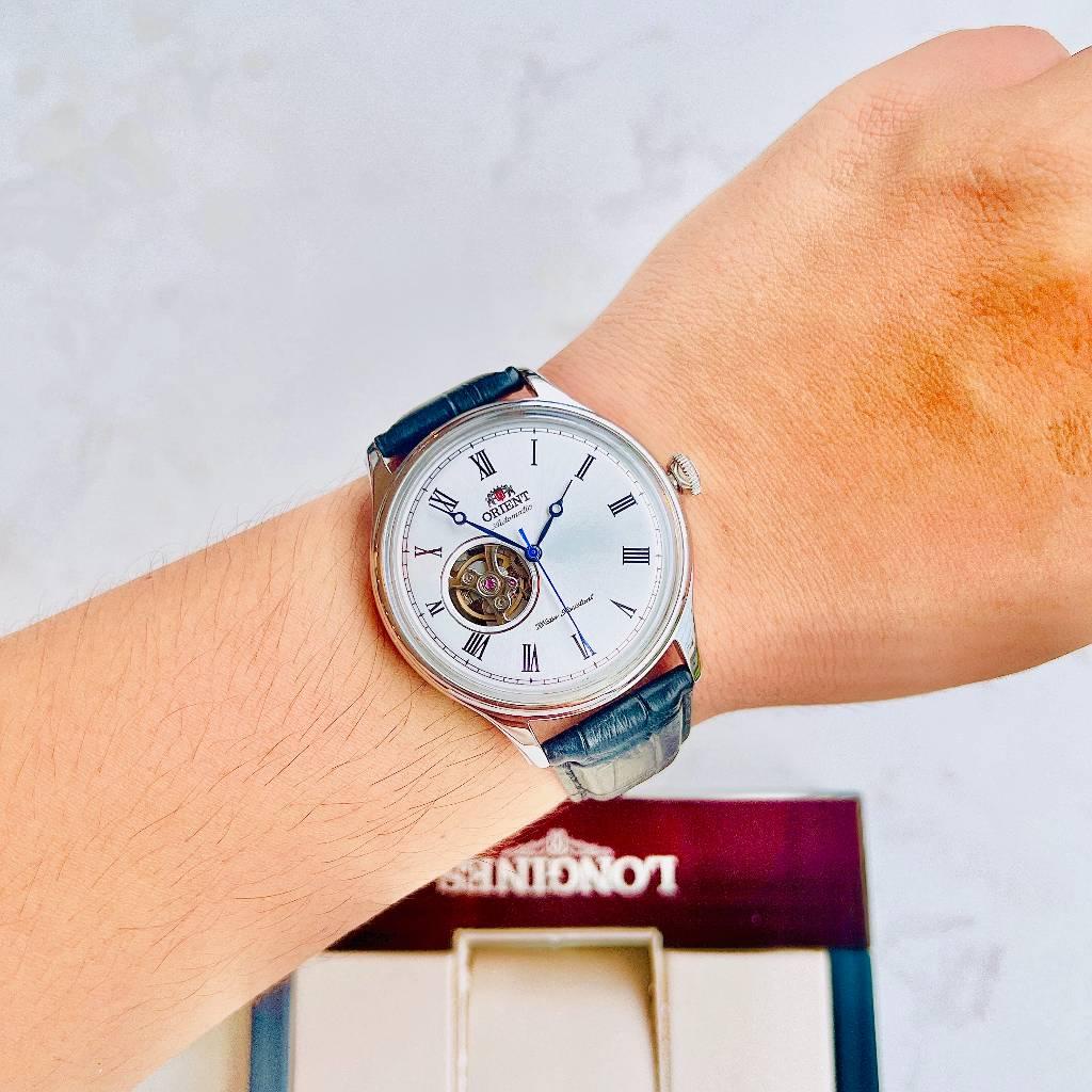 Đồng Hồ Nam Tự Động Orient Caballero FAG00003W0 Viền Bác Kính Khoáng Dây Da Đen Size 43mm Chống Nước 50M