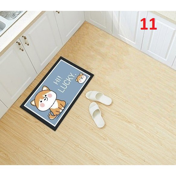 thảm lau chân 3d , thảm chùi chân cao cấp chống trượt 40x60cm