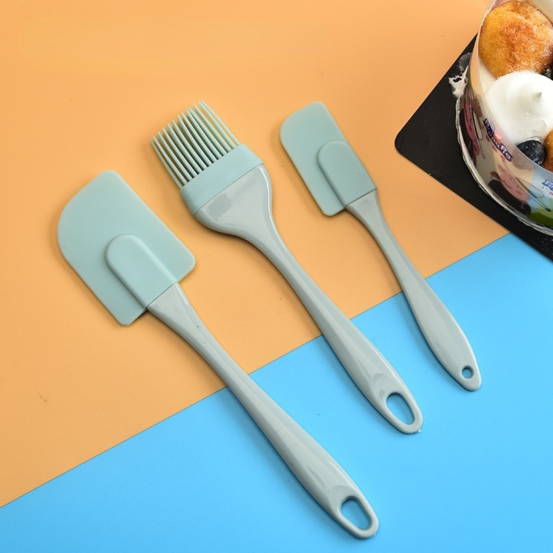 Bộ 3 dụng cụ phết kem/ bơ bằng silicone chống dính tiện dụng cho nhà bếp
