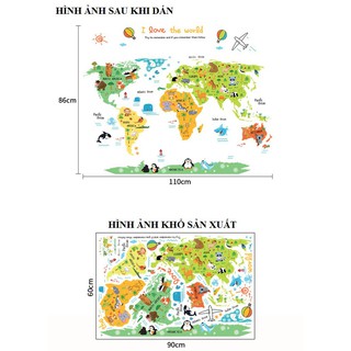 Decal Dán Tường Bé Yêu Thế Giới