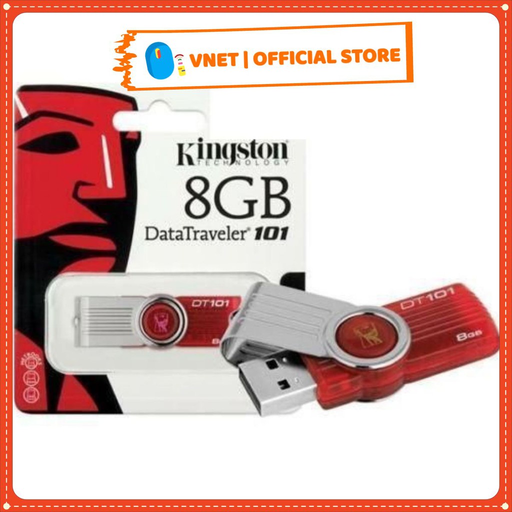 [Loại 1] USB 2.0 Kington 8GB Vỏ Kim Loại/ Nhựa cao cấp | WebRaoVat - webraovat.net.vn