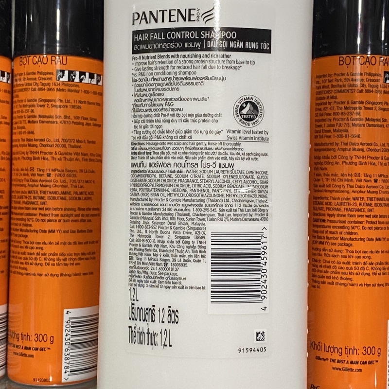 Dầu gội chống rụng tóc Pantene 1.2 lít