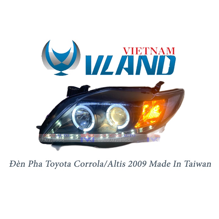 1 Cặp Đèn Pha Corrola - Altis 2008 Made In Taiwan Đã Bao Gồm 1 Cặp HID