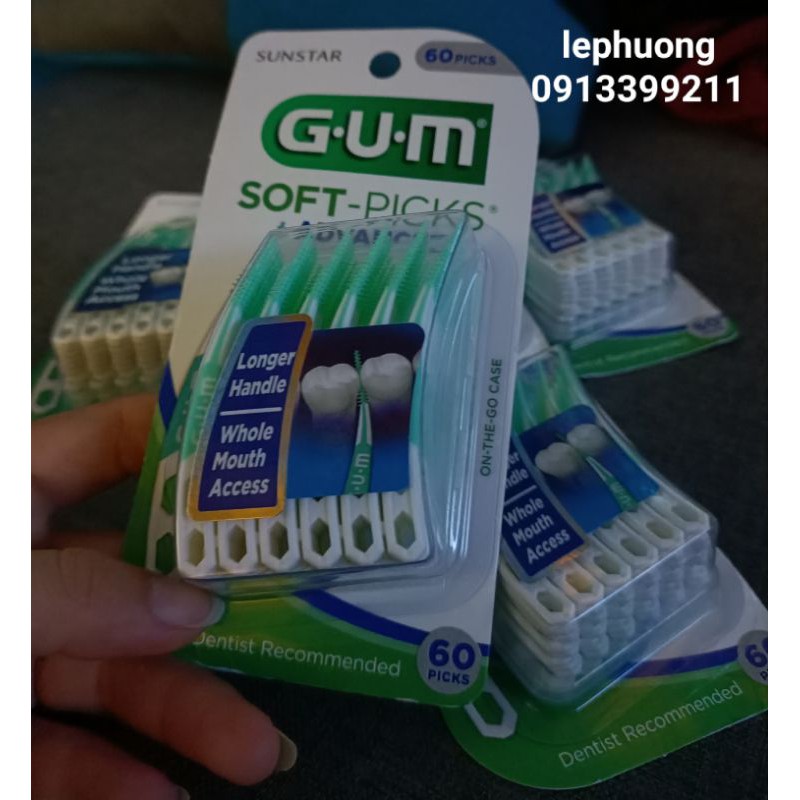 Tăm Xỉa Răng Gum SOFF PICKS 60 picks - USA