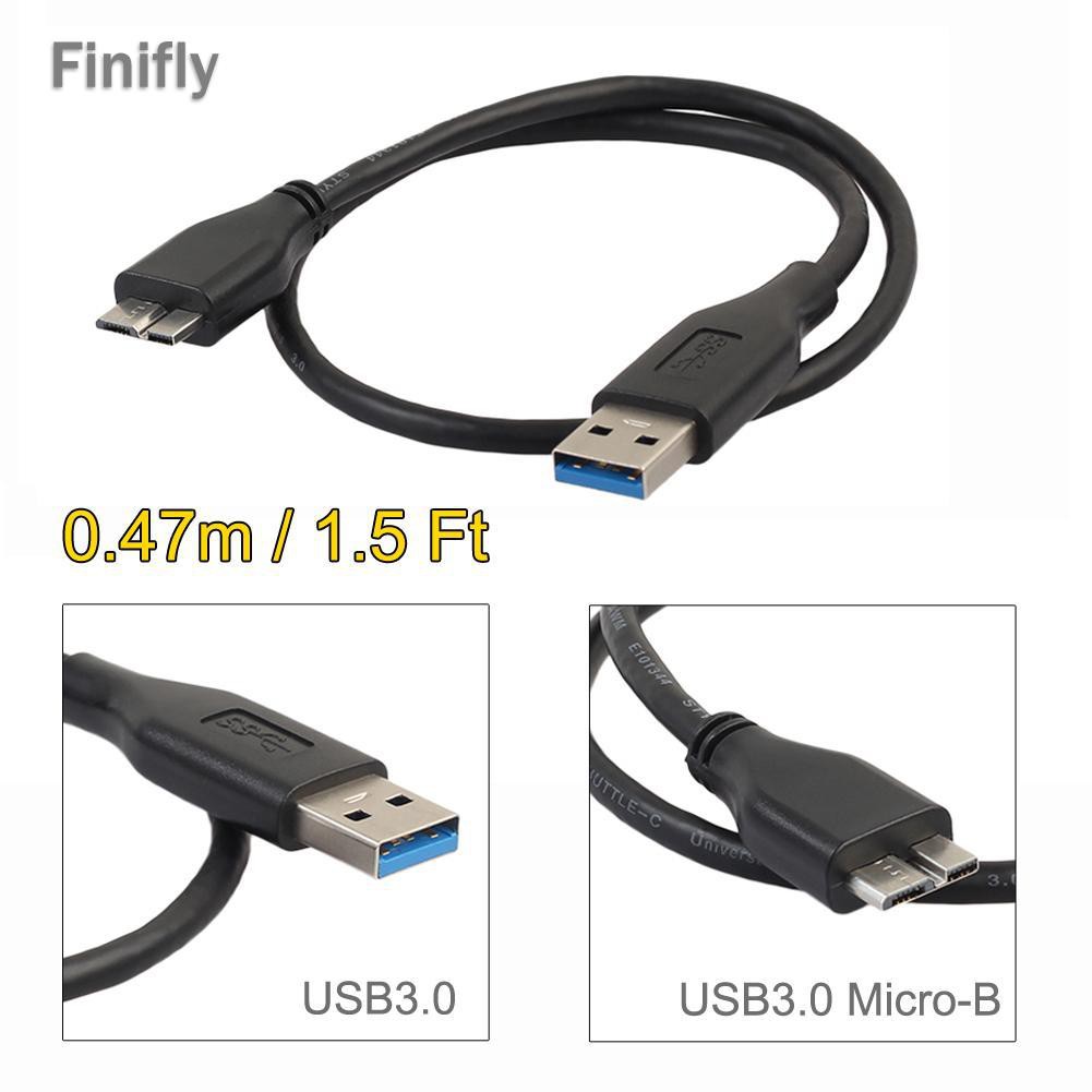 Dây Cáp Sạc, Chuyển Đổi Dữ Liệu Finifly 47cm 1.5ft Usb 3.0 Male-A Sang Usb3.0 Micro-B | BigBuy360 - bigbuy360.vn