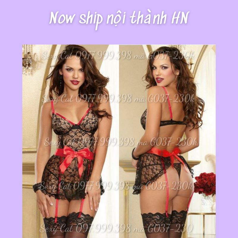 ( ảnh thật tự chụp ) tạp dề kẹp tất đen hóa trang hầu gái quyến rũ gợi cảm
