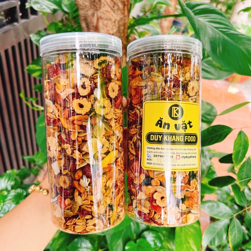 Ngũ Cốc Vị Mật Ong siêu hạt Granola hộp 500gr