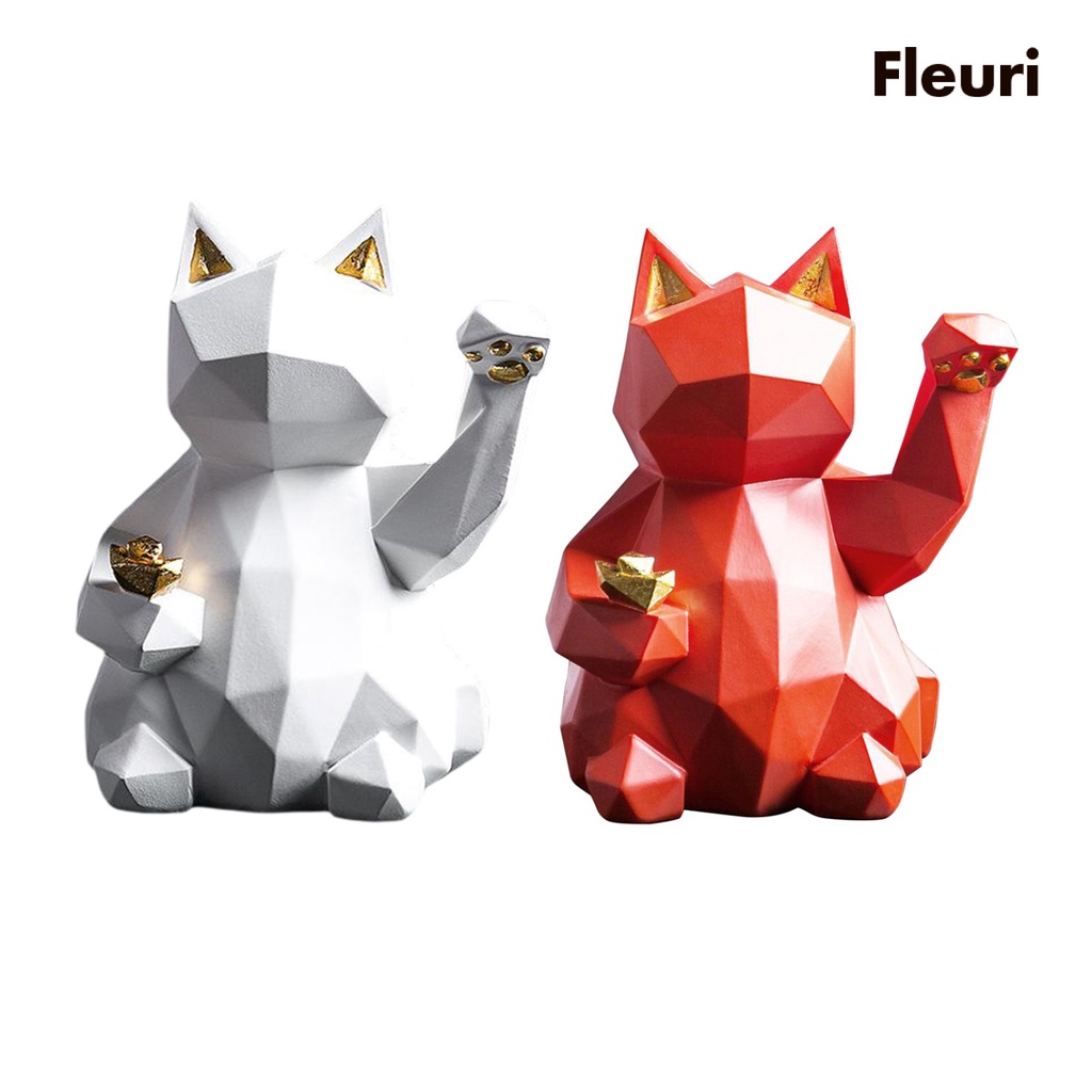 Tượng Mèo May Mắn Trang Trí Nội Thất