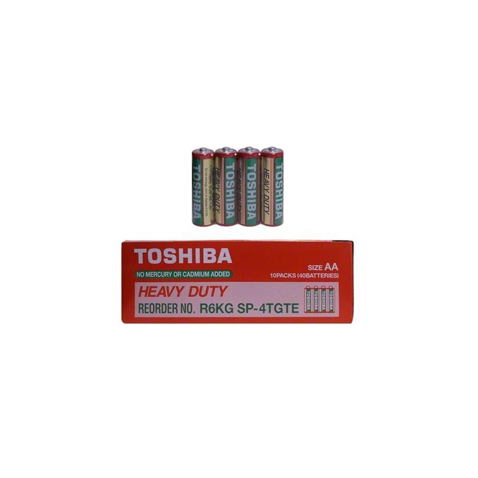 Hộp 40 viên Pin tiểu AA Toshiba loại rẻ