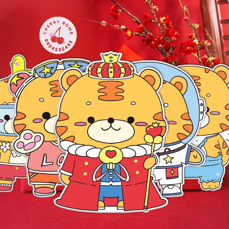 (Chọn Mẫu) Combo 50 bao LÌ XÌ TẾT 2022 Hoạt Hình Chibi Đáng Yêu - Bao Lì Xì Chất Lượng Cao Nhiều Mẫu Mã