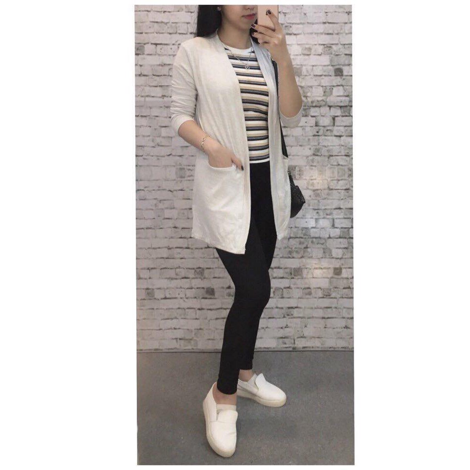 (100% chất đẹp) - Cardigan xuất dư VNXK muối tiêu