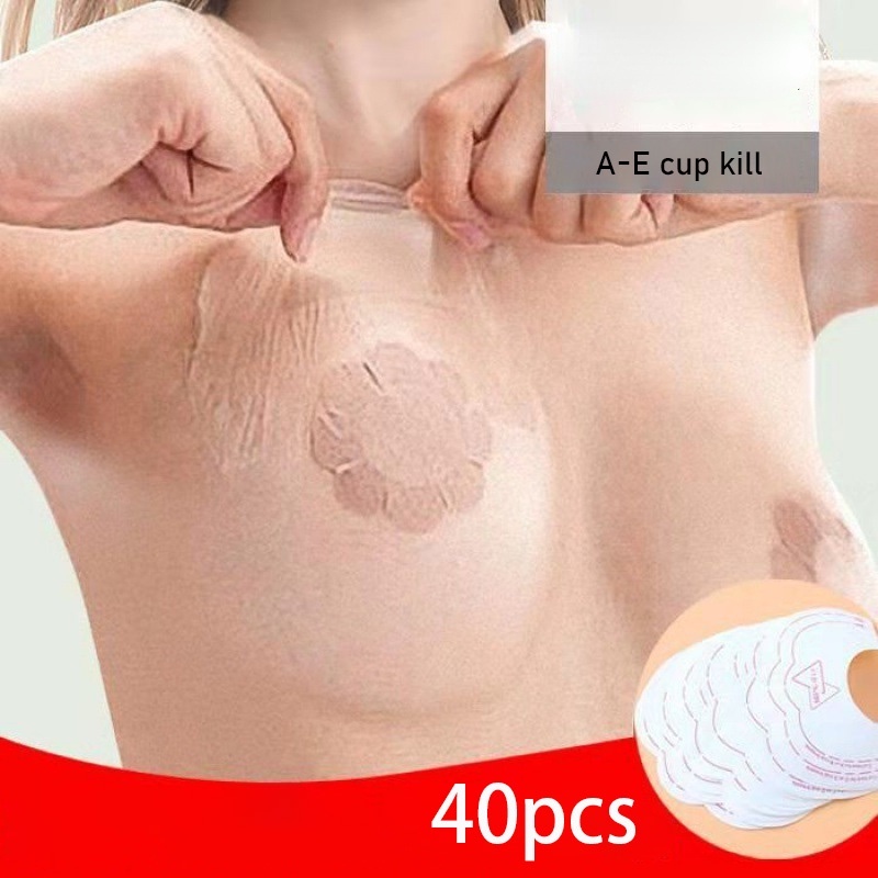 Bộ 40 Miếng Dán Nâng Ngực Trong Suốt Chống Chảy Xệ Phiên Bản Nâng Cấp Cho Nữ