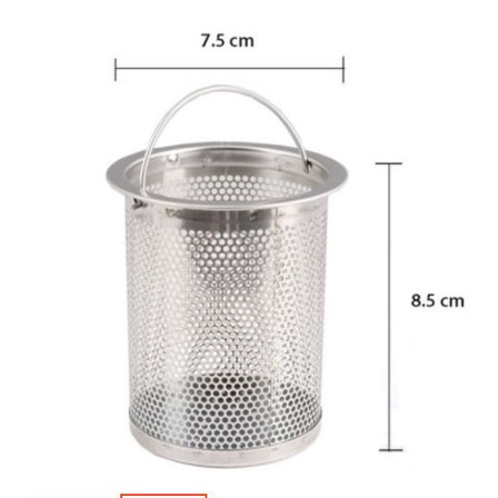 Giỏ lọc rác inox bồn rửa kèm nắp