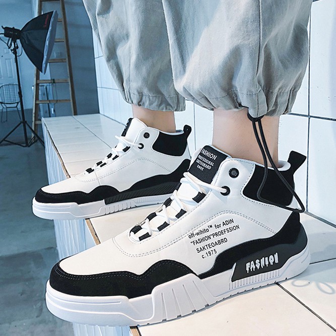 Giày thể thao cổ cao Sneaker nam G40 cao cấp hàng hiệu đẹp thời trang phong cách Hàn Quốc giá rẻ | BigBuy360 - bigbuy360.vn