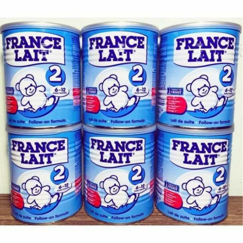 6 lon sữa france lait số 1,2 lon 900g hạn 10/2021