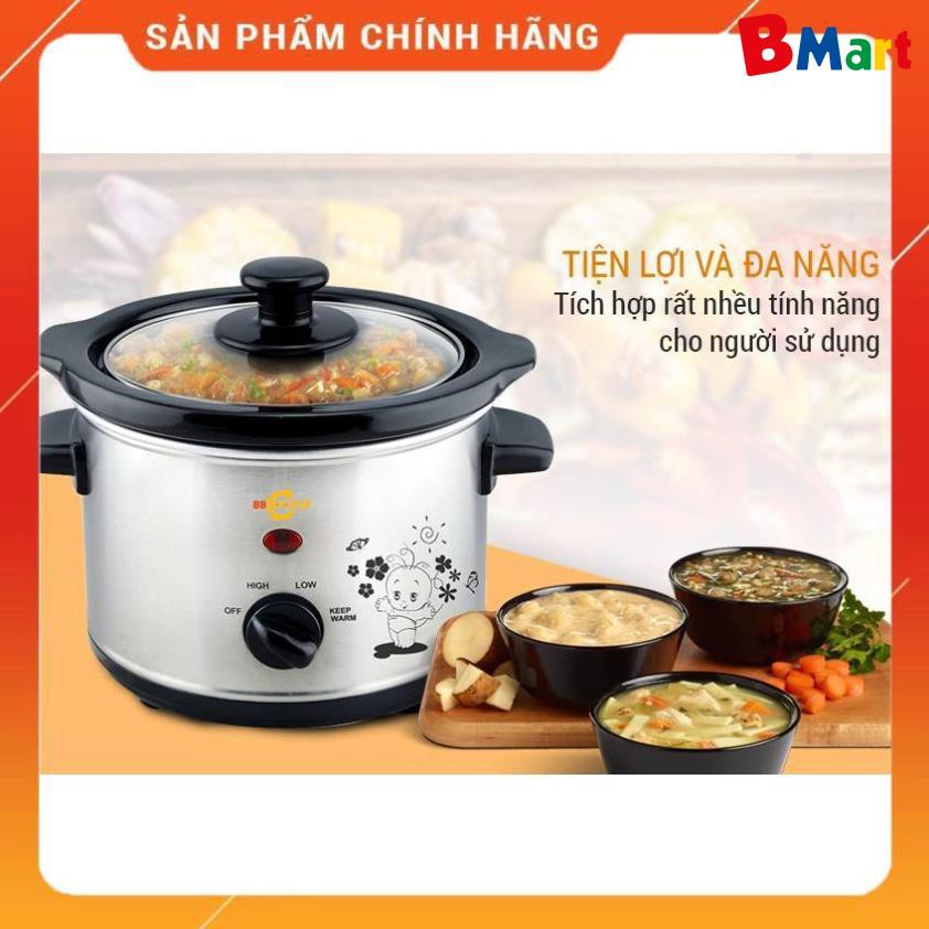 [FREESHIP] Nồi nấu cháo chậm cho bé BBCooker 2.5L, thương hiệu Hàn Quốc [ hàng chính hãng - BH 12 tháng ]