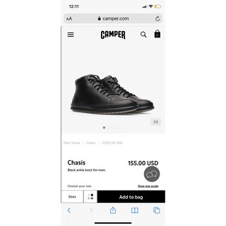 Giày Camper Chasis chính hãng size 41