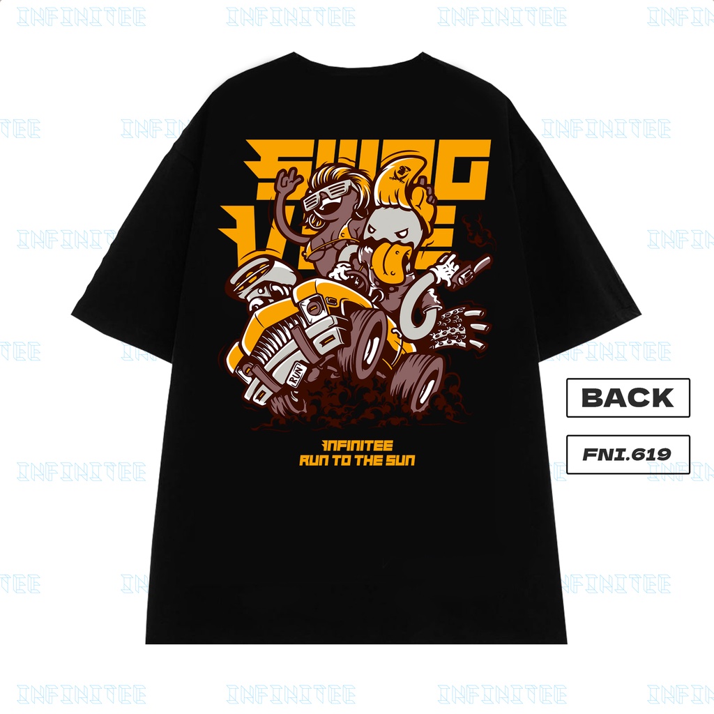 Áo thun INFINITEE Fni0619, Thun 100% Cotton - form rộng Unisex.