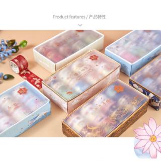 Set 20 Cuộn Băng Dính Washi Họa Tiết Dễ Thương Dùng Để Trang Trí Nhật Ký