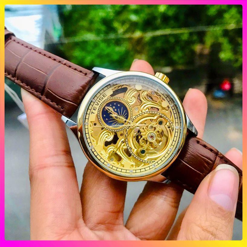 Đồng hồ cơ nam Tevise cơ lộ máy  thân máy là từ thép không gỉ bên bỉ với thời gian [ Đồng Hồ Cơ ] | BigBuy360 - bigbuy360.vn