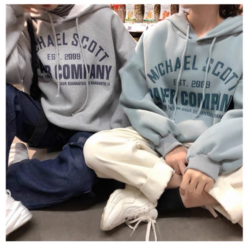 Áo hoodie nỉ bông xám tím unisex, thời trang thu đông 2021. | BigBuy360 - bigbuy360.vn