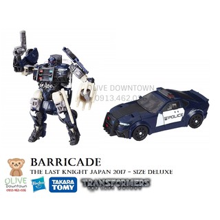 🔥 TLK-02 🔥 Mô hình Robot BARRICADE size Deluxe 14cm phim The Last Knight phiên bản xuất Nhật 2017