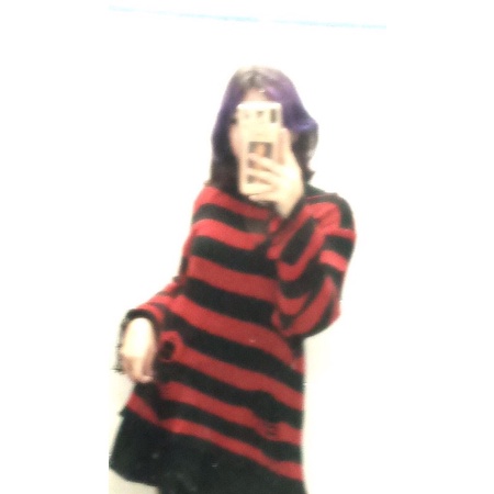 Áo len rách gothic egirl grunge harajuku punk rock | BigBuy360 - bigbuy360.vn