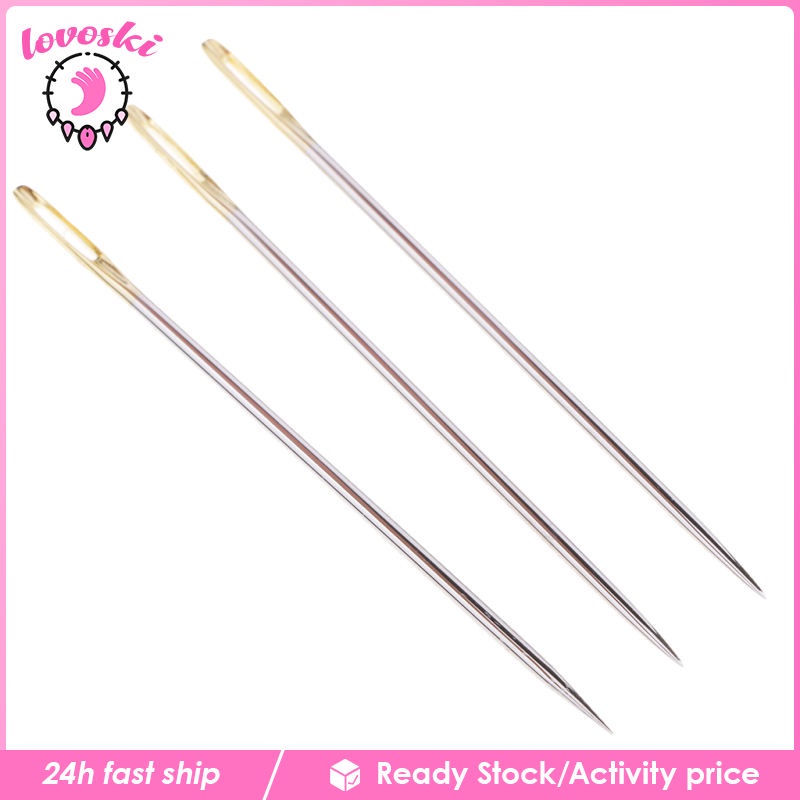 Bộ 3 kim khâu tay mắt to 1.7x69mm chất lượng