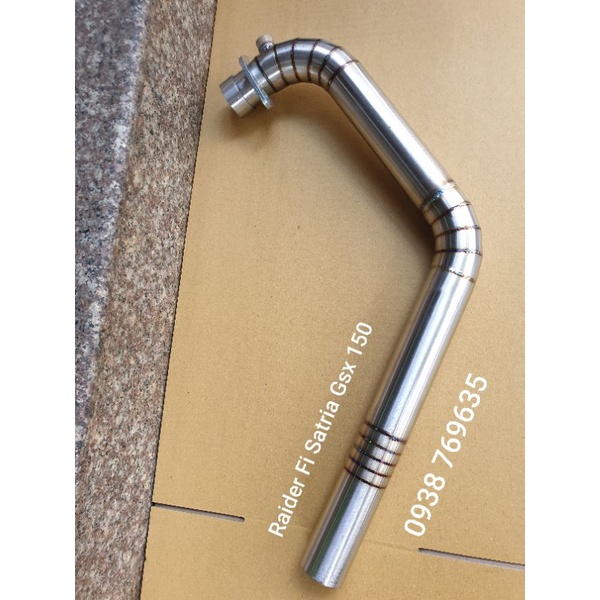 Cổ Raider Fi Satria Gsx cổ inox 38ly cho xe lên máy