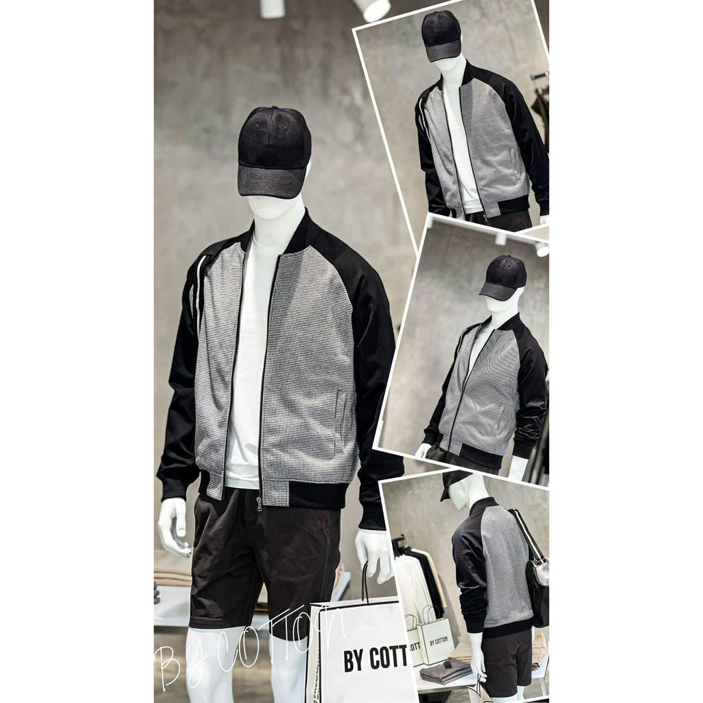 Áo Khoác Nam BY COTTON JACKET BOMBER BLACK PATTERN